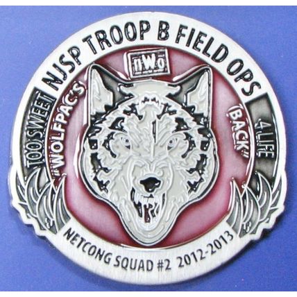 New Jersey State Police. Challenge Coin. 2". 47b.
