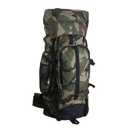 Large Camo Hiking & Mountaineering Backpack – 30" Water-Resistant Heavy-Duty 600