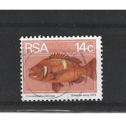 SouthAfrica.SG357 14c Roman Seabream.Fine Used.Sep25a