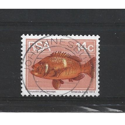 SouthAfrica.SG357 14c Roman Seabream.Fine Used.Sep25c