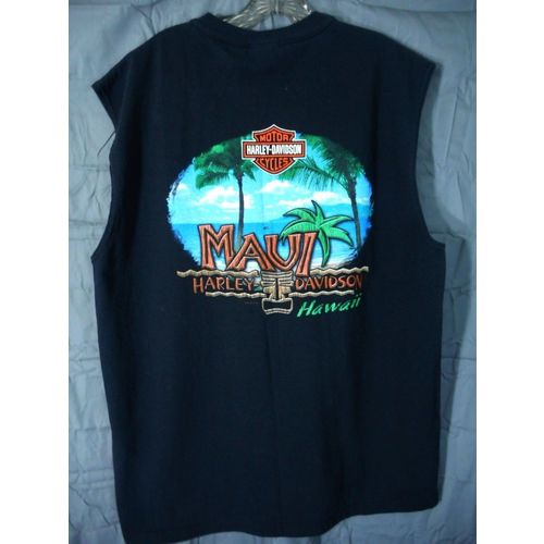 Harley Davidson Maui Hawaii Tiki Sleeveless Shirt XL mens