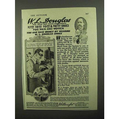 1920 W.L. Douglas Shoe Ad - NICE!