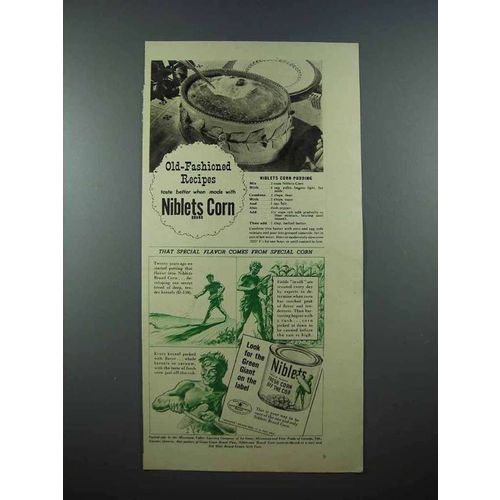 1939 Green Giant Niblets Corn Ad - Old-Fashioned