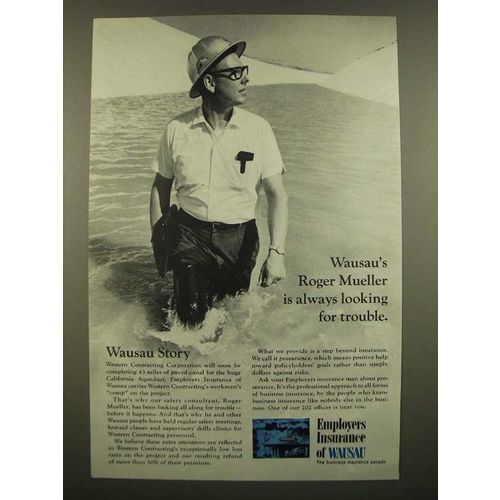 1968 Employers Insurance of Wausau Ad - Roger Mueller