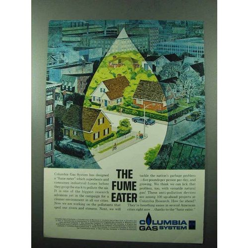 1969 Columbia Gas System Ad - The Fume Eater
