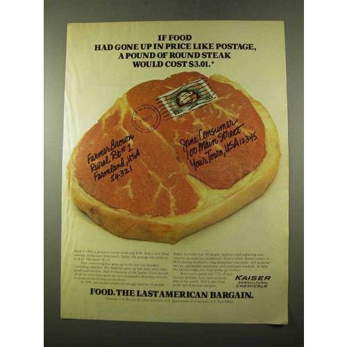 1975 Kaiser Agricultural Chemicals Ad - If Food Gone Up