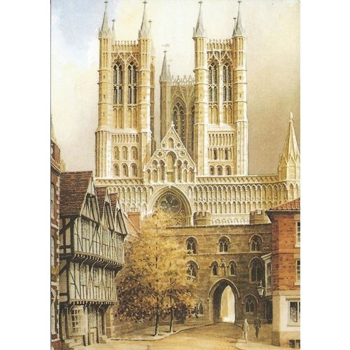 C31590X: Lincoln Cathedral: Lincoln Cathedral from Castle Square.