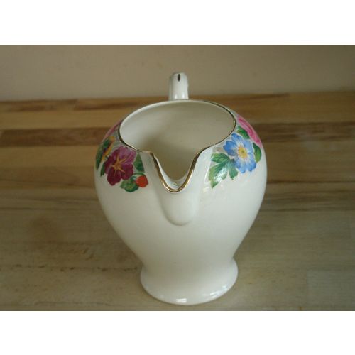 Vintage Royal Cauldon Large Floral Milk Jug