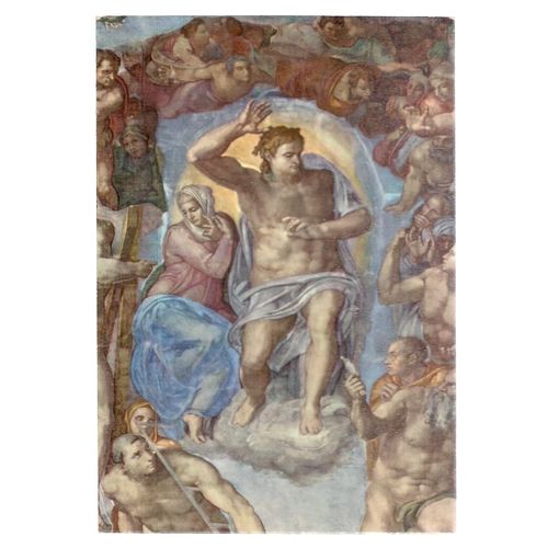 THE JUDGEMENT, Michelangelo, SISTINE CHAPEL, VATICAN CITY. unused postcard =