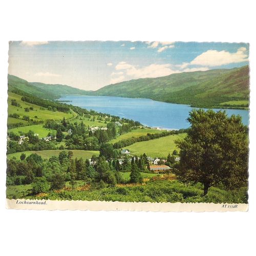 LOCHEARNHEAD, STIRLING, SCOTLAND used postcard by Valentine =