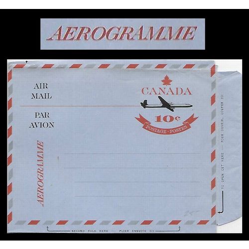 Canada #A25 Aerogram Airletter Sheet MINT "Doubling of Aerogramme" variety