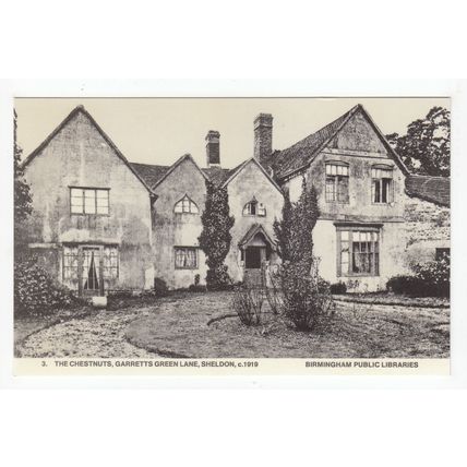 The Chestnuts Sheldon Birmingham Public Libraries Reproduction Postcard 3