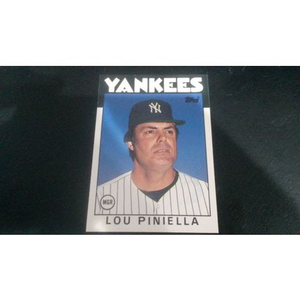 1986 Topps Traded Card # 086T Lou Piniella Excellent (5) New York Yankees