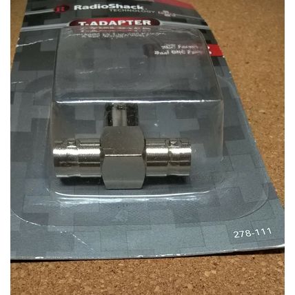 RadioShack BNC Female T-Adapter 278-111 2780111