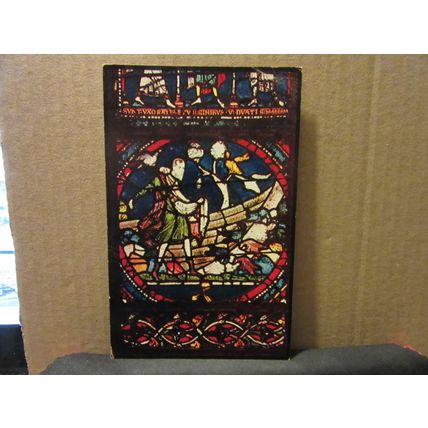THE SOWER, STAIN GLASSED WINDOW, CANTERBURY CATHEDRAL unused vintage postcard =