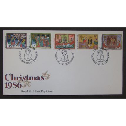 ROYAL MAIL - CHRISTMAS 1986 FIRST DAY COVER (a)