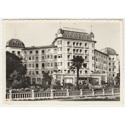 Postcard Hotel Regina, Stresa, Lake Maggiore, Italy. Real photo. Unposted