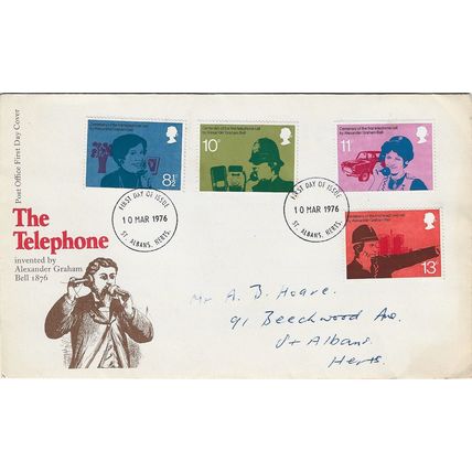 GB 1976 The Telephone GPO FDC St Albans pm