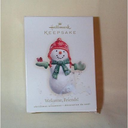 Hallmark Keepsake Ornament - - Welcome, Friends! - - 2007 - - PR4093 - - In Box