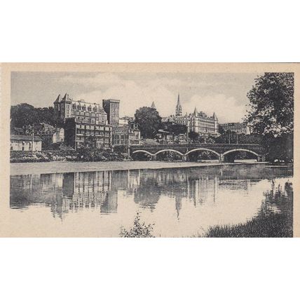 Pau Panorama et La Gave France Postcard unused VGC
