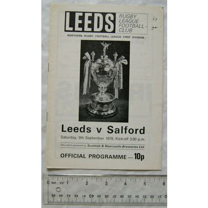 1978 programme Leeds v. Salford