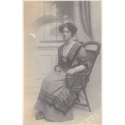Pompous Lady RG Dunn Brightlingsea Essex Old Postcard