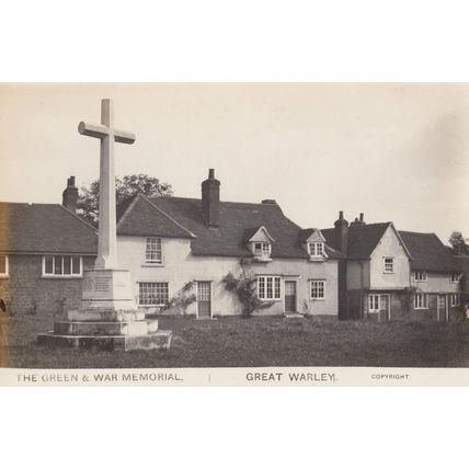 Great Warley Memorial Brentwood Essex Military Real Photo Postcard