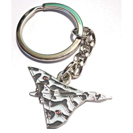 NEW Falklands/Cold War Avro Vulcan RAF Bomber Military Jet Metal Enamel Keyring