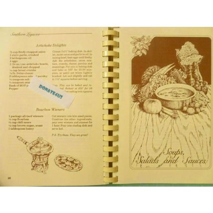 SOUTHERN LEGACIES NANCY PATTY WALKER PRIVATE PRESS COMMUNITY STYLE COOKBOOK 1986
