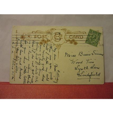 BAMFORTH No 1945 humour.. used antique postcard 1911 pm notebook /