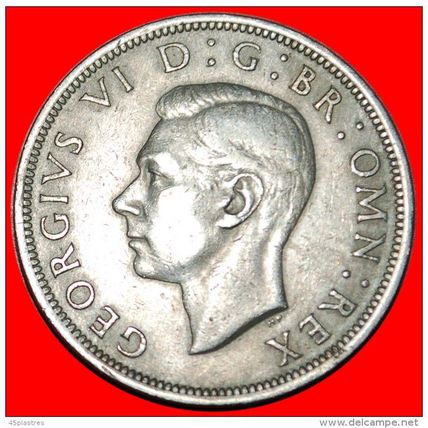 Ⰶ COAT OF ARMS ★ GREAT BRITAIN ★ HALF CROWN 1948! GEORGE VI★LOW START★NO RESERVE