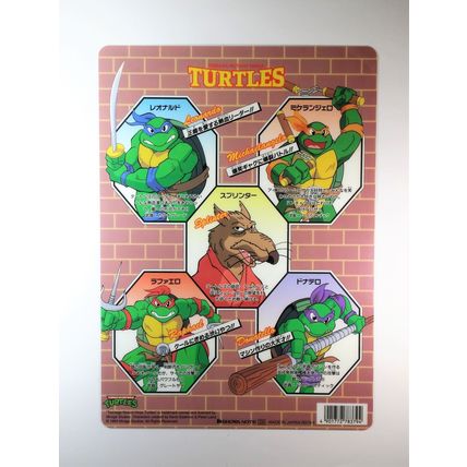 Teenage Mutant NINJA TURTLES Pencil Board - 1994 Showa Note Shitajiki