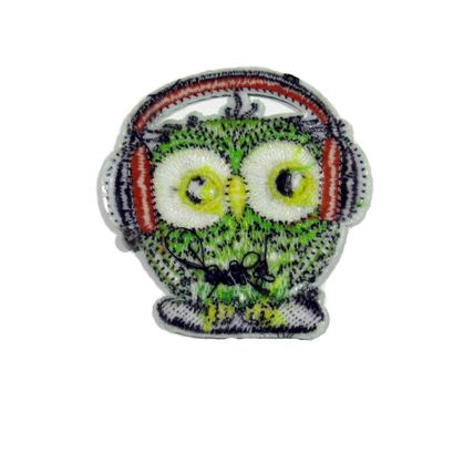 Cute Owl Patch Street Wise Iron On Cartoon Badge Patches Motif Embroidered P283