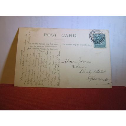 WESTON-SUPER-MARE from GRAND ATLANTIC HOTEL, used antique postcard 1904 pm =