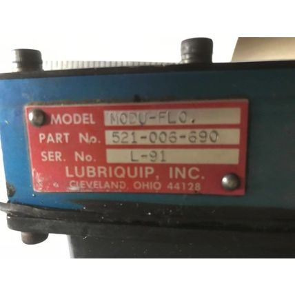 LUBRIQUIP MODU-FLO 521-006-690,LUBRIQUIP MODU-FL0 LUBRICATION SYSTEM,EI