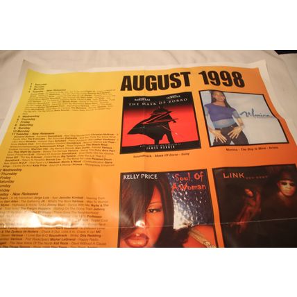 AUGUST 1998 North East One Stop & Summit Entertainment Promo Poster