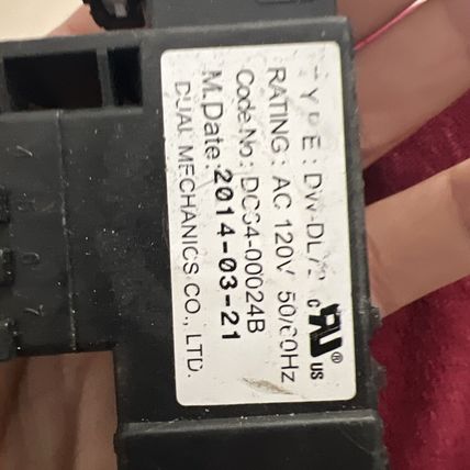 DC34-00024B for Samsung Washer Door Lock Switch DW-DL72A AP5577180 PS4205052