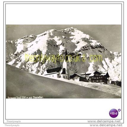 BERWANG TIROL MIT THANELLER, AUSTRIA, 1952, Postcard