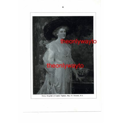 Grace Topham (H Von Herkomer & J Baddeley On Reverse), Book Illustration, 1910