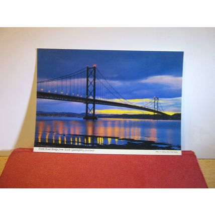 FORTH ROAD BRIDGE, EDINBURGH, SCOTLAND unused postcard John Hinde dated 1983 =