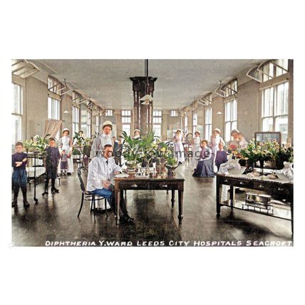 ptc9296 - Yorks - Early view, Diptheria Y Ward, Leeds City Hospital - print 6x4