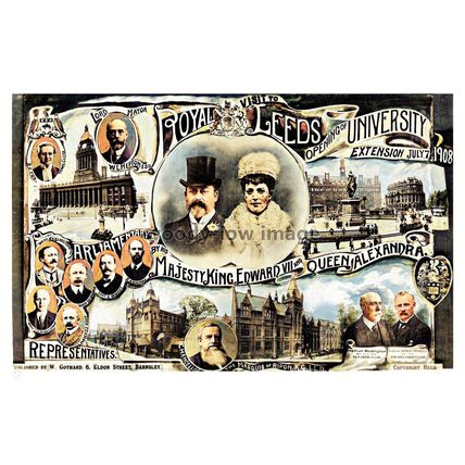 ptc9299 - Yorks - King Edward VII/Queen Alexandra's 1908 Leeds Visit - print 6x4