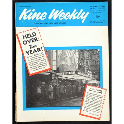 KINE WEEKLY 1960 Love and the French Woman, Spartacus UK MAGAZINE