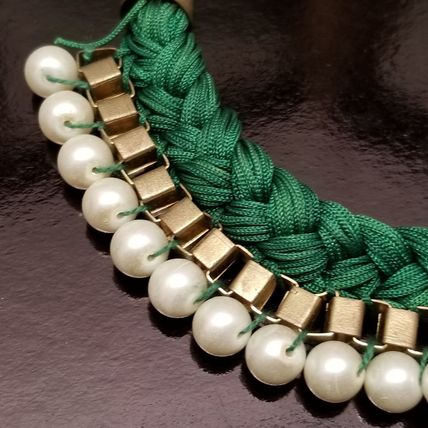 Green Braided Necklace