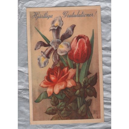Hjartliga Gratulationer! - Sweden - Postally Used - Norrkoping 3rd January 1947