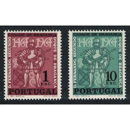 Portugal Dom Fernando 500th Anniversary of Braganza 2v 1965 MNH SG#1263-1264