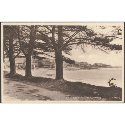 St Catherine's Bay, Jersey, c.1930 - Valentine's Postcard