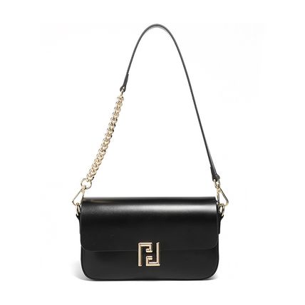 Genuine Leather Women Shoulder Bag Crossbody Handbag Black