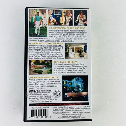 Elvis Presley - Graceland Official Complete Tour Video VHS Tape Souvenir