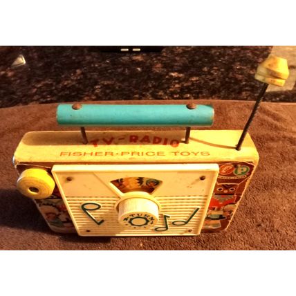 Old Vintage Original Fisher Price Tv Radio Ten Little Indians # 159 1961